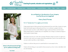 Tablet Screenshot of flourishandthrive.com